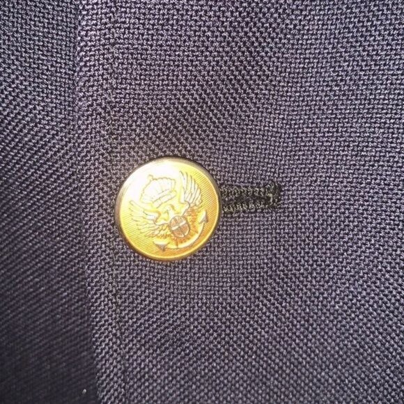 Robert Alexander Mens Blazer Size 42R Navy Wool Blend Two-Button - Picture 5 of 11